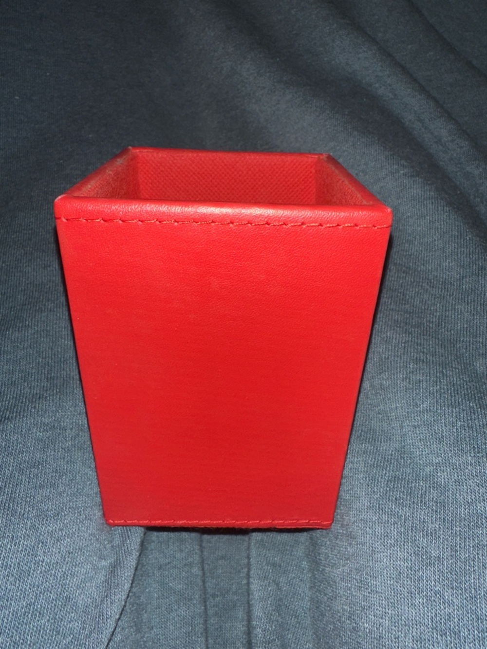 Bright Red Pencil Cup/Desk Organizer